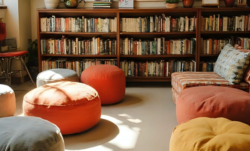 Aménagement du “Book Club”